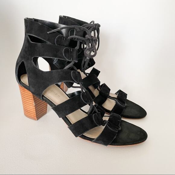 Marc Fisher Paradox Suede Cage Sandal Sz 7 - Picture 4 of 6